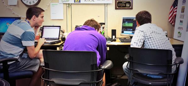 Hot967's tweet image. Interns not working in the office, instead they are lost in the #WorldCup2014. #InternProblems