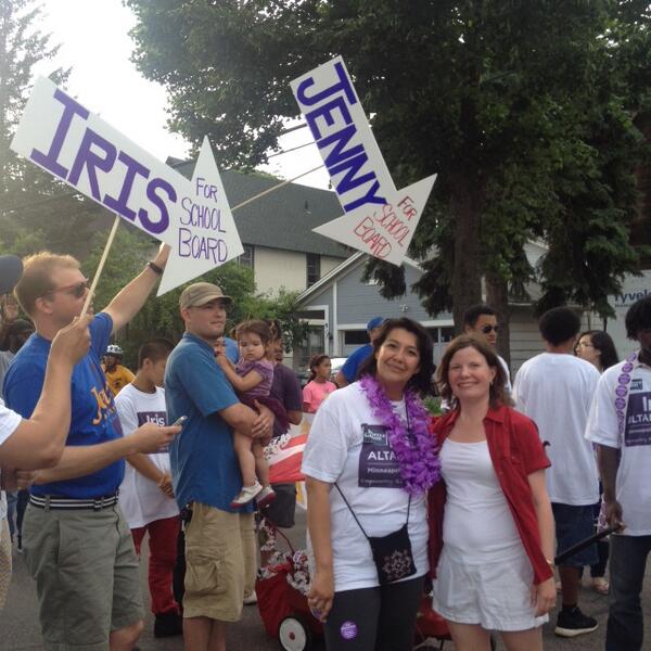 Two of our endorsed candidates at the Celebrate NE parade last night! Thanks to Northeast for a great time!