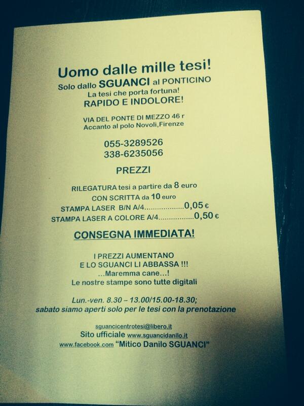 io__chiara's tweet image. Solo a Firenze poteva esistere un rilegatore di tesi cosi&apos;..#sguanci #succedeafirenze