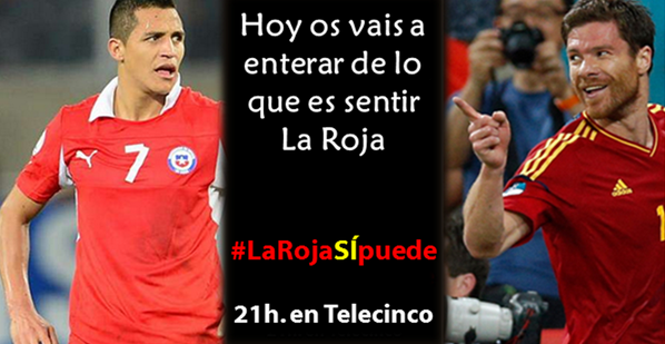 FutbolMediaset's tweet photo. España necesita más que nunca nuestro apoyo, RT si tú también estás con ellos #LarojaSÍpuede http://t.co/NEZbb839S7