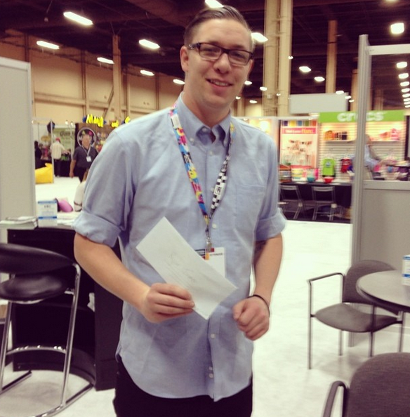 licensingexpo's tweet photo. Congrats to @iamryanjames on his $100 winnings! #License2Win http://t.co/erdG631mNc