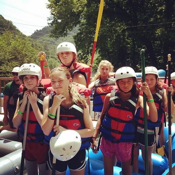 Afraid? Rockbrook girls? Never. #moveovernantahala #summer2014 ift.tt/SUlI8R