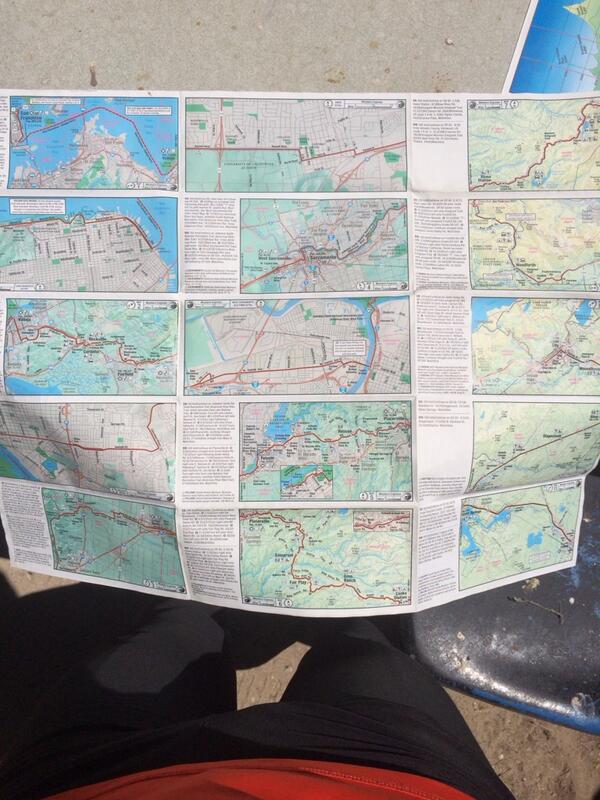 SpokesAmerica's tweet image. Finished map 1 in Fallon yesterday--on to section 2 for Fallon to Cedar City, UT. #push #progress #morehills