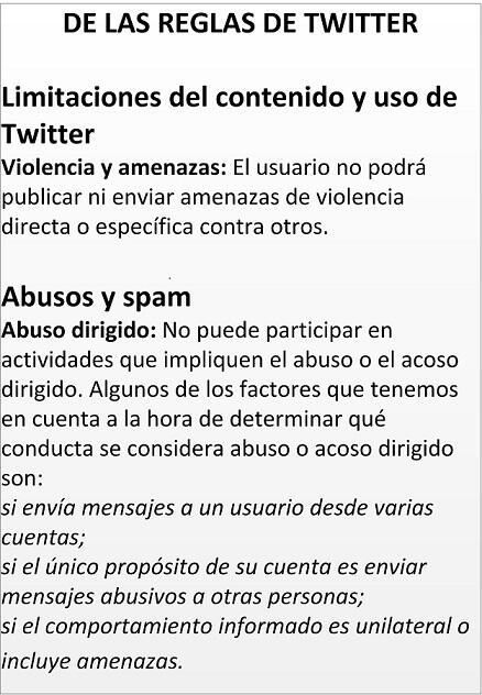 CiberneticaDF's tweet photo. #CiberBullying - Reglas de Twitter http://t.co/5k9u9nd0Jg