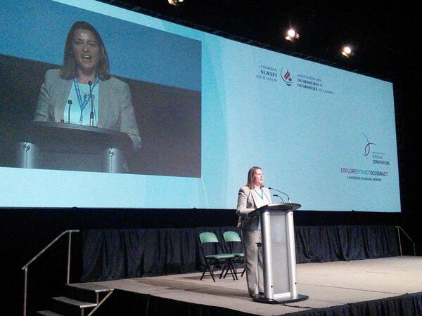 canadanurses's tweet photo. Thank you Michelle Gibbens of @CADTH_ACMTS for your support and partnership of #CNAconv! http://t.co/cwNVHCz8rK