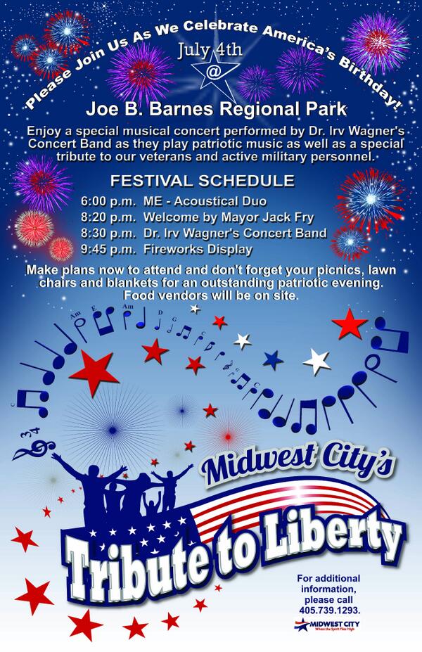 Midwest City Ok On Twitter Mwc Tribute To Liberty July 4 Joe