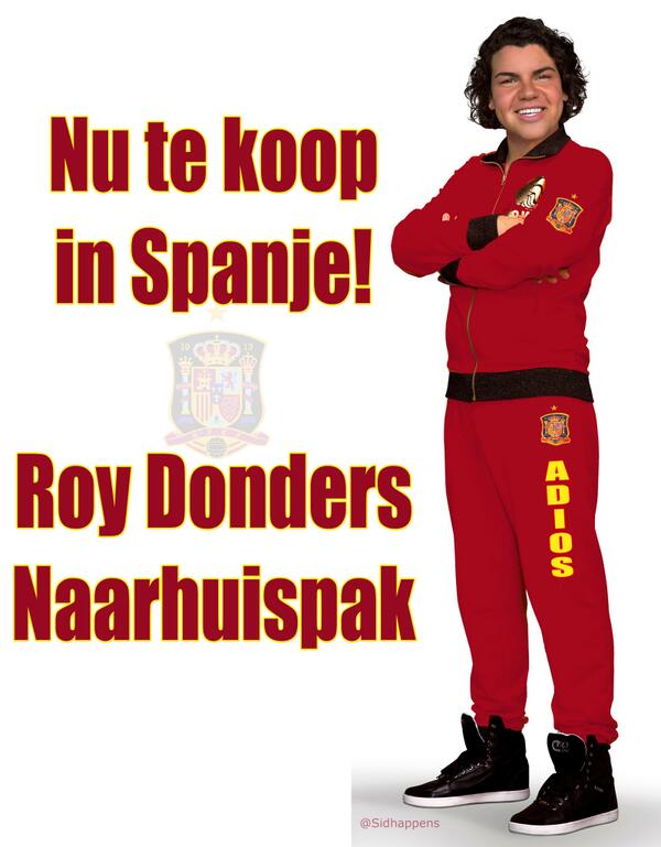 Nu te koop in Spanje: het Roy Donders Naarhuispak #adios
