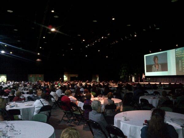 canadanurses's tweet photo. Full house for #CNAconv closing keynote, Gina Browne! http://t.co/d3gxndaIq4