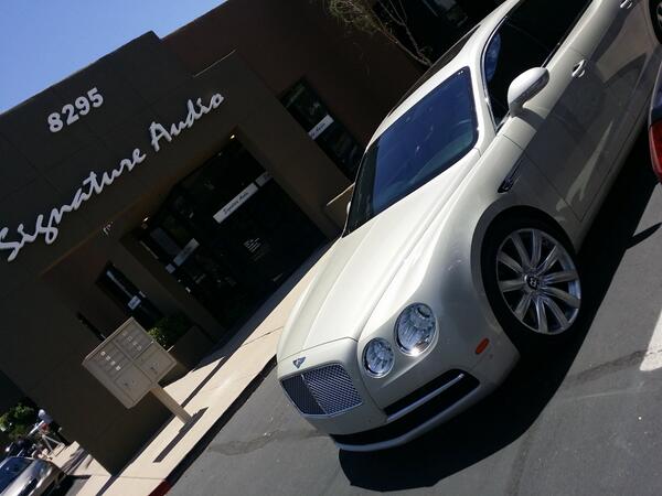 SignatureAudio1's tweet image. Bentley Flying Spur is up next!!