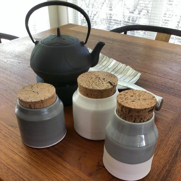 txstarla's tweet photo. More @vitrifiedstudio beauties. Using these for coffee, tea &amp; sugar #vitrifiedstudio http://t.co/7z1LvgccHT