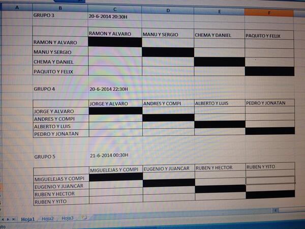 PadelYepes's tweet photo. Horarios del torneo masculino http://t.co/9MMBu2WFT3