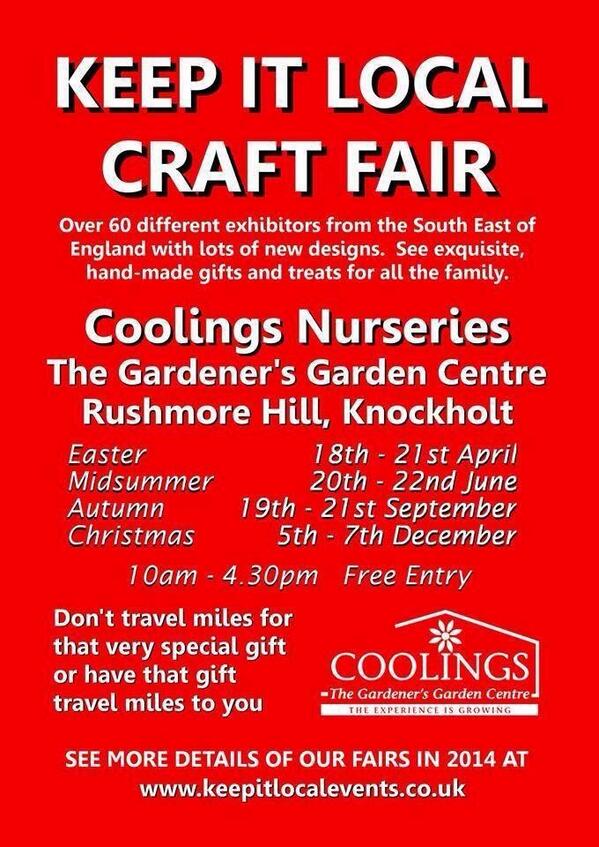 We'll be here on Friday and Saturday - so looking forward to our first pitch at The Coolings!!!
