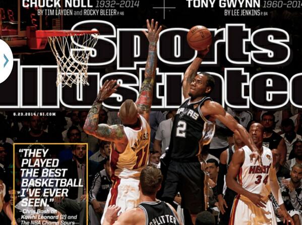 BMS_Derek's tweet photo. LeoNARD on The Cover of Sports Illustrated http://t.co/9C9hzKwEP7
