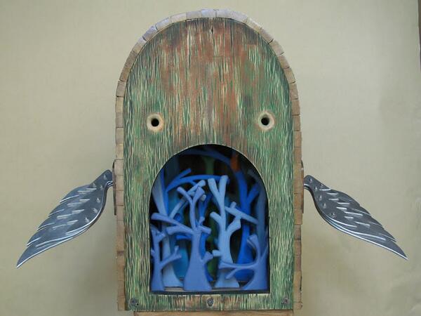 sallytexania's tweet photo. octo cornelius for #WOODANDGOOD @Artpreneur OPENS TODAY! http://t.co/btQ21CaRRg