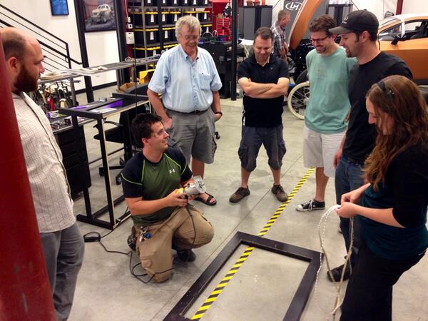 localmotors's tweet image. #Making LIVE @localmotors in #Phoenix, an @arduino #InfinityTable is being built.. #NationOfMakers