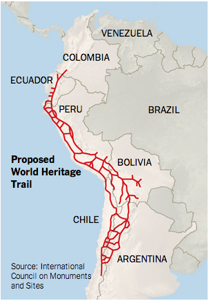 Protection is being sought for a vast ancient road that connected the peoples of South America nyti.ms/1ph8iP9