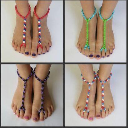 Rainbow Loom for your Feet! What new ideas can you think of?