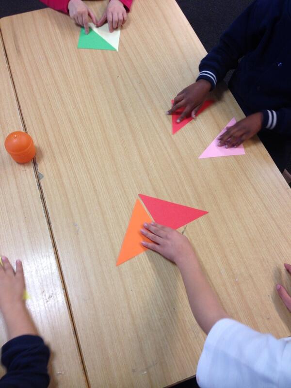 PrepJessieRHPS's tweet photo. Today we investigated the 2D shapes we could make with 2 triangles. #numeracy #2Dshapes http://t.co/GB6zQmlVIK