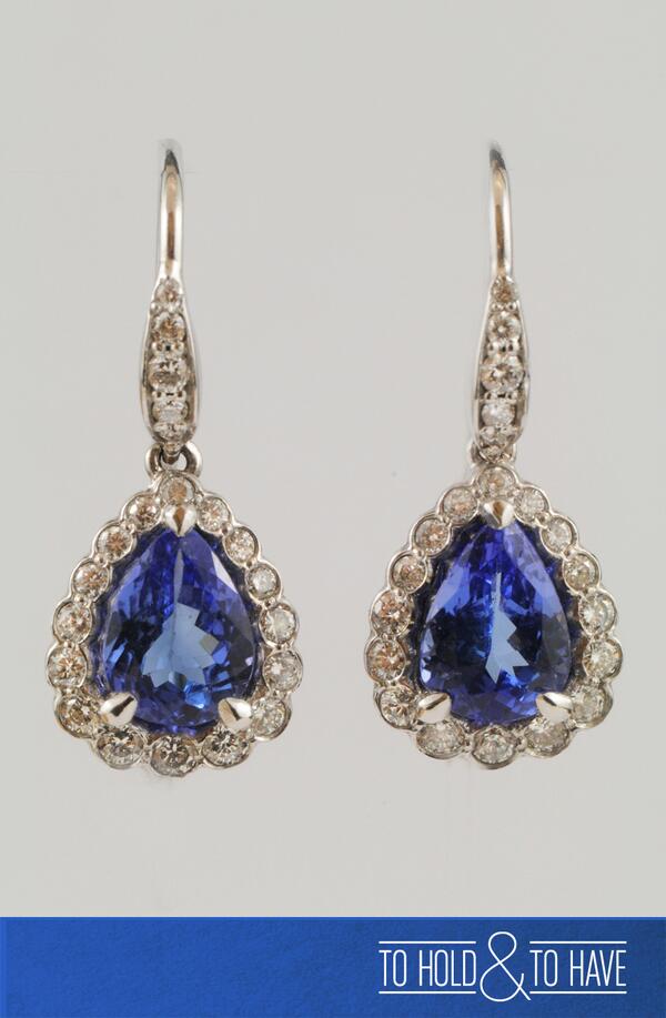 ToHoldToHave's tweet image. We are happy for NSW! Blue Tanzanite &amp;amp; Diamond Earrings