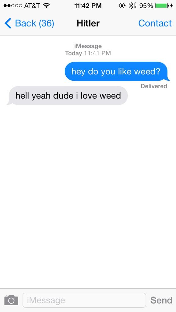 Midnightwhale__'s tweet image. this explains why hitler was such an awful human being #420NO