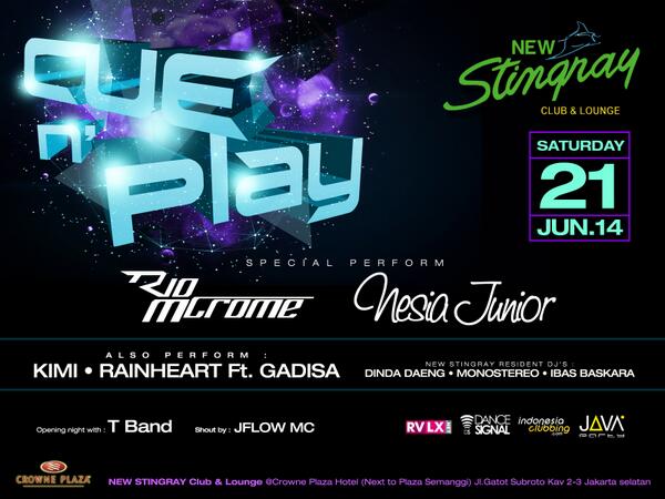 Future_Dance's tweet image. Party on saturday " CUE n' PLAY @newstingrayclub with @RioMcrome &amp;amp; @Nesia_Junior