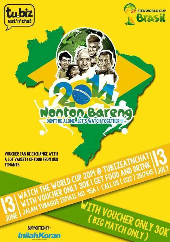 Mau nonton bareng bigmatch Uruguay vs England jam 02.00 di @tubizeatnchat aja