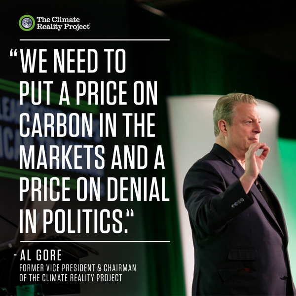 ClimateReality's tweet photo. .@algore knows it. You know it. We know it. RT so everyone knows we need to put a price on carbon today http://t.co/t2xt9udD3H