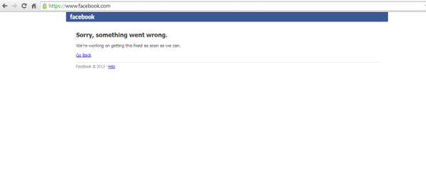 MainManda's tweet photo. Never have I ever known Facebook to be broke #unheardof #WhatsGoingOnHere http://t.co/MVvoYpbNBU