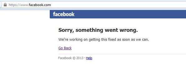 timesofindia's tweet photo. .@Facebook down. http://t.co/slTPCPX5hj