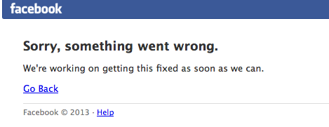 Facebook Down!