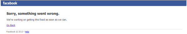 Whaaaaat? #FacebookDown