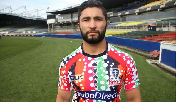 MelbourneRebels's tweet image. Access Rugby Ambassador, @ColbyFaingaa in the jersey to be worn in the Rebels Indigenous Round. #REBvRED #AccessRugby