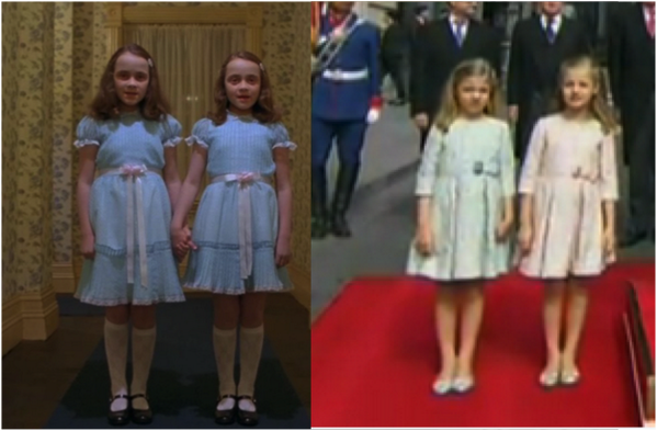 toniroigtelo's tweet photo. Homenaje a Kubrick en el acto de coronación. http://t.co/u5RW2VHt8I