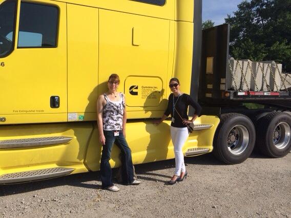 JessCraddock's tweet photo. Truck driving at the @Cummins test track @EMC http://t.co/EtoEEWTMnJ
