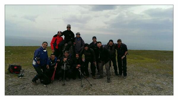 secentre's tweet photo. The 3 Yorkshire Peak challenge we managed to reach all 3 peaks slight wet on the second peak http://t.co/P87amb5dQt