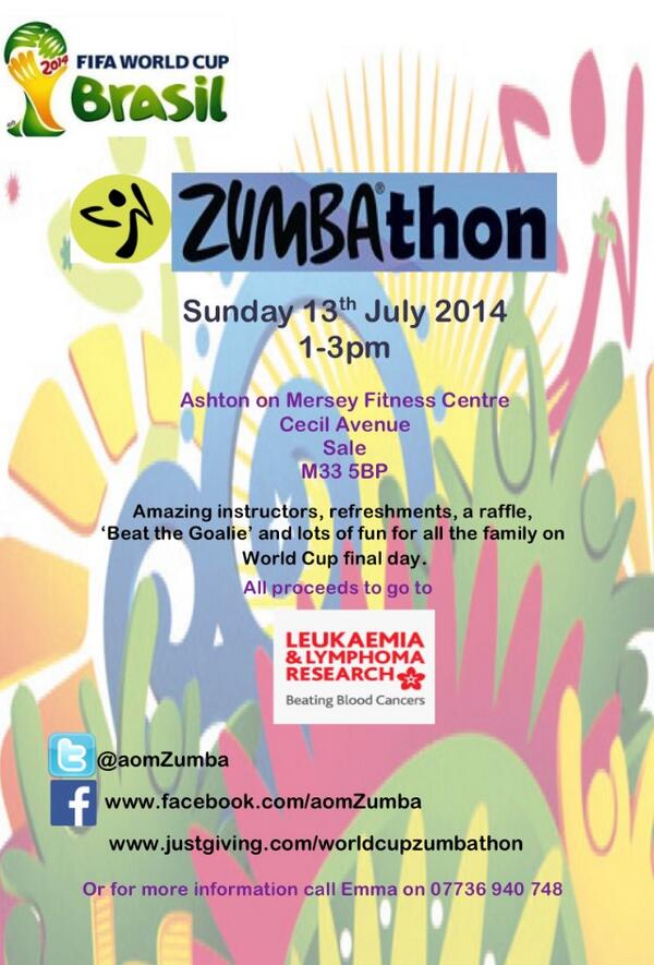 aomZumba's tweet photo. #WorldCup2014 #Zumba #Zumbathon http://t.co/nxXw5TAJCy