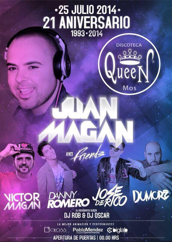 JuanMagan's tweet photo. 25 de Julio en Queen, Mos!! Con @VictorMagan @JoseDeRico @DannyRomeroprod @PaoloDumore y @DjJosepo http://t.co/h8dyFVmYjr