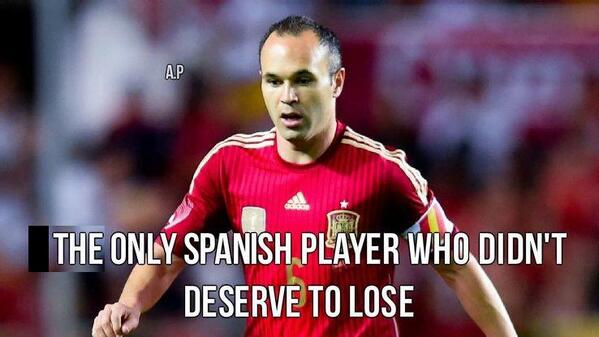 RemarksFootball's tweet photo. Iniesta played so well http://t.co/teyB4TaMln
