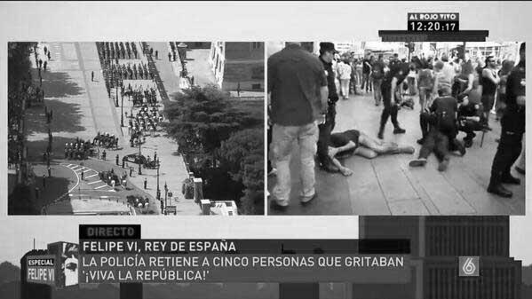gobiernoespa's tweet photo. ¿1936? No, 2014. http://t.co/ybedewgBrf