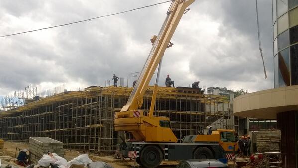 str_monitoring's tweet image. Обьект торговли, Подрядчик: "Ареалстрой", Можайское шоссе 45а стр.2. Активно