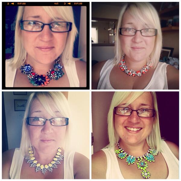 StatemntSparkle's tweet image. Can a girl have too much choice? Nah! #statementnecklace #womaninbiz #Promotingwomen #rushhourbiz