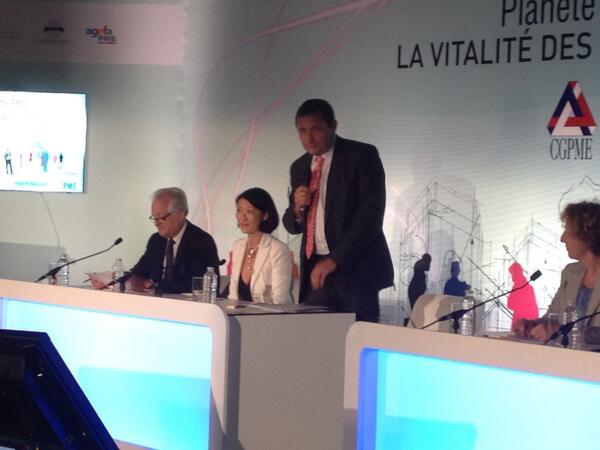 Planete_PME's tweet image. #PlanètePME Plénière internationale avec @fleurpellerin sur la nouvelle donne du commerce extérieur français