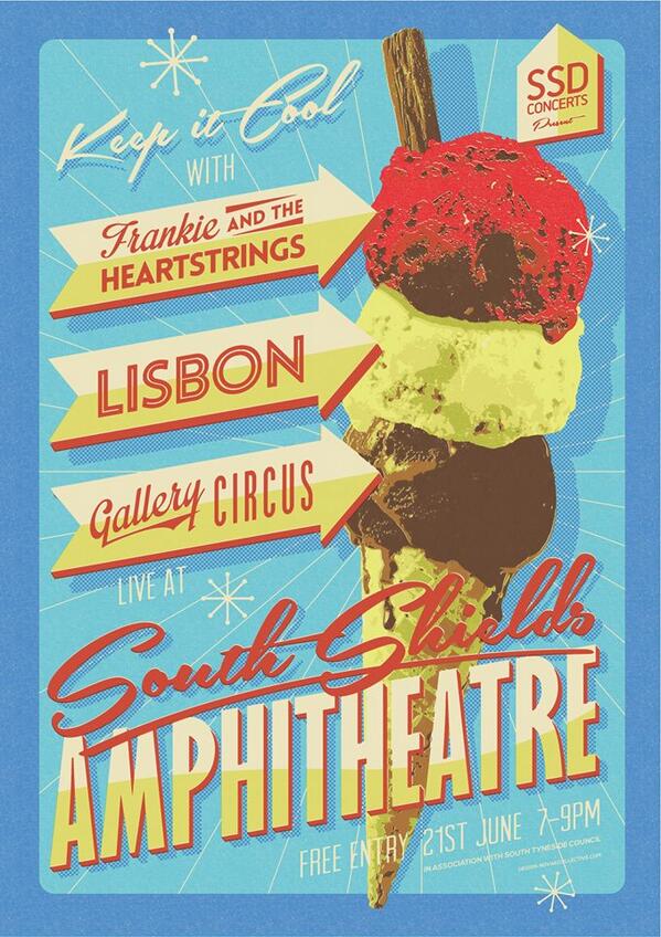 STynesideEvents's tweet photo. Very Very #Excited for this Saturday! @FrankieStrings @wearelisbon @gallerycircus live @ #SandhavenAmphitheatre http://t.co/1fv4tMKv4a