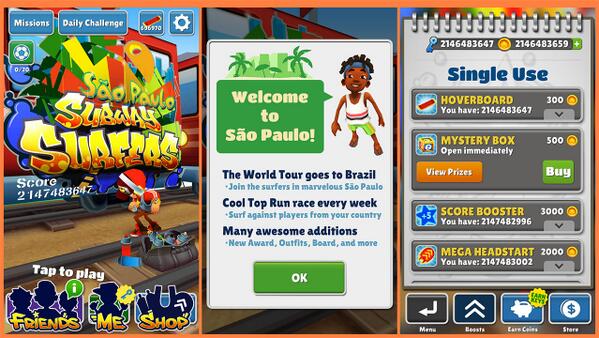 Subway Surfers 1.25.0 Sao Paulo MOD APK (Unlimited Golds/Keys)