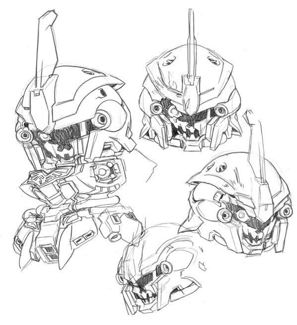 シナンジュダメージヘッドちょうむずかしい！ うまくSD化出来ない！歯