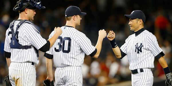 Yankees's tweet photo. Since we beat the Blue Jays 7-3, you get 50% off @PapaJohns today! Use code Yankees6 http://t.co/6WVK6mrsxo http://t.co/2FOOSxXKTU