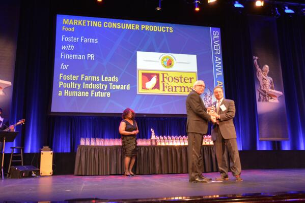 Fineman PR won Silver Anvil for Marketing Consumer Products Food, "Oscar" for PR profession. ow.ly/yerjQ