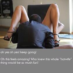 This is what I envision! Total enjoyment and appreciation of the #hotwife lifestyle by wife! #cuckold