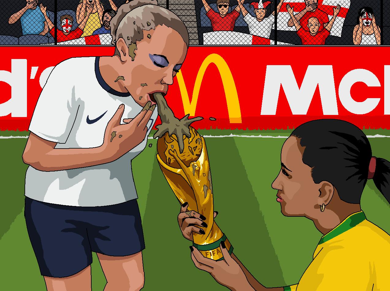 world cup girls paint