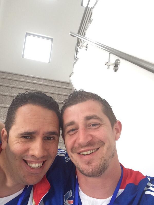 YBaillon's tweet photo. Avec Ayoub en attendant la finale d'Anne laure Florentin http://t.co/8Rn3PN7AyH